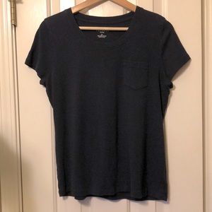 Talbots navy blue short sleeved t-shirt, petite L
